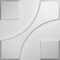 Ekena Millwork Nestor EnduraWall Decorative 3D Wall Panel, White, 19 5/8"W x 19 5/8"H WP20X20NEWH - alternate 1